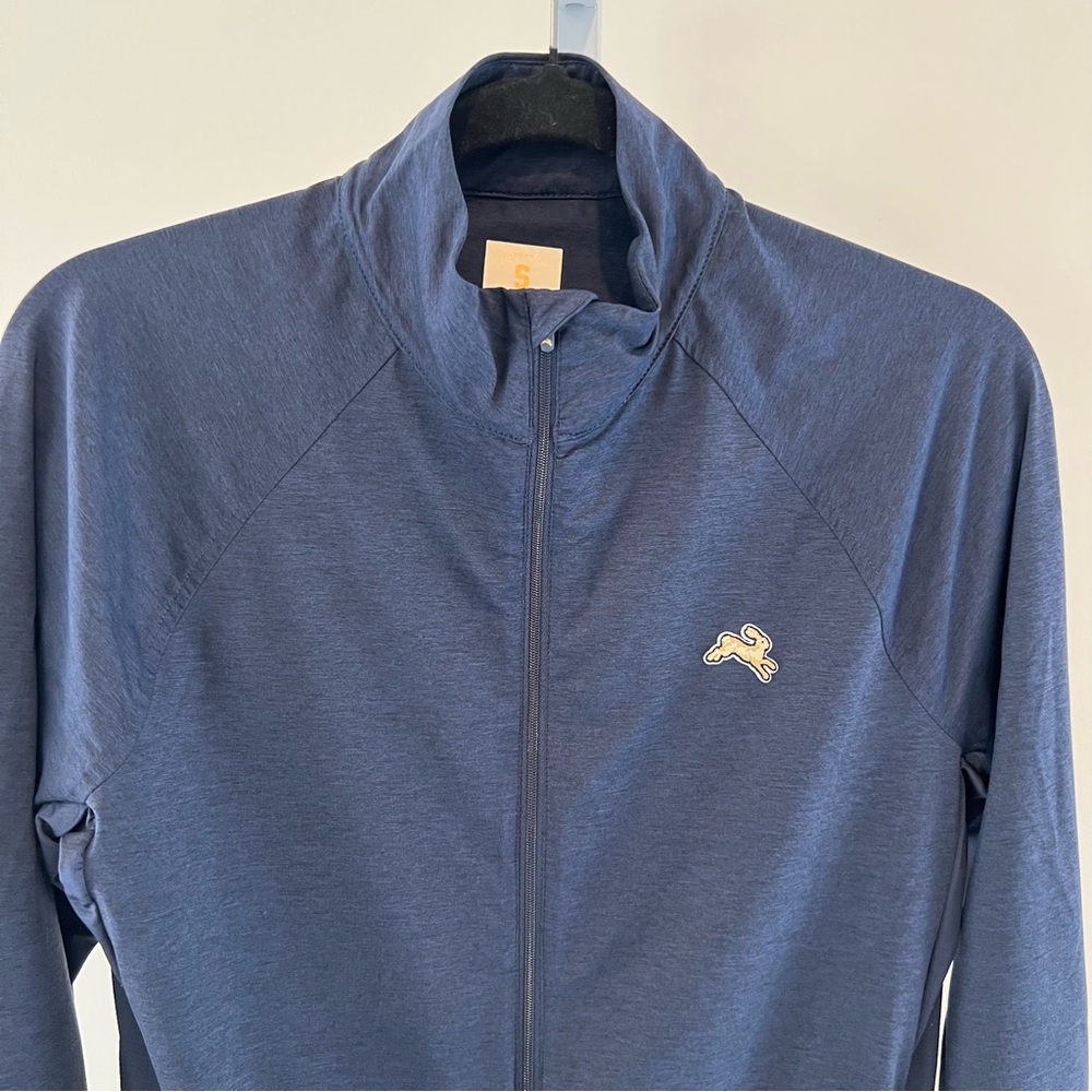 Tracksmith Navy Session Runners Jacket Full Zip Mens Sz Small - Picture 3 of 15